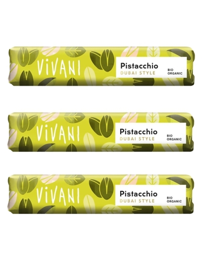 BIO Tyčinka čokoládová Pistacchio Dubai Style (Vivani)