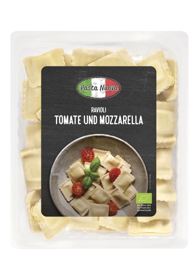 BIO Ravioli Tomate und Mozzarella (Pasta Nuova)