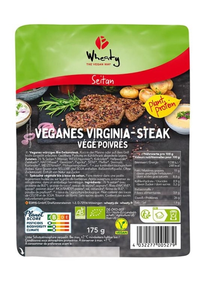 BIO Vegansk virginia steak 'Wheaty)